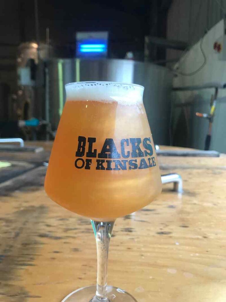 Picture of beer in blacks brewery
